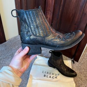 Liberty Black Ankle Boots | No Roots Boots Lark Collection